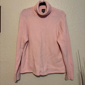 Eileen Fisher | Merino Wool Soft Pink Cowl Neck Sweater